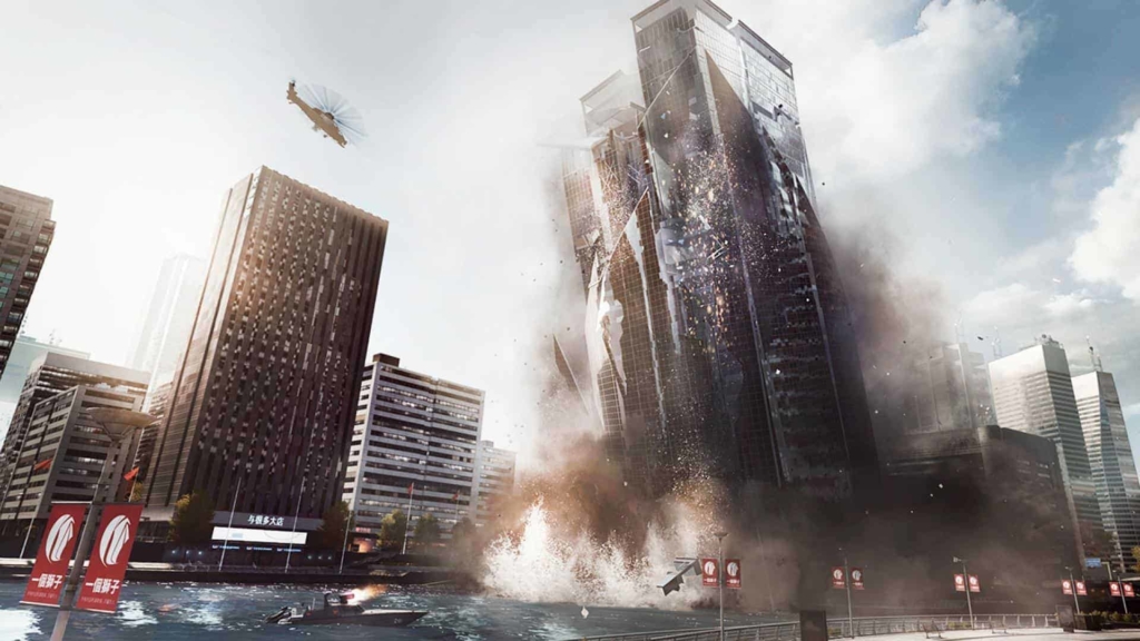Battlefield 4 building collapse