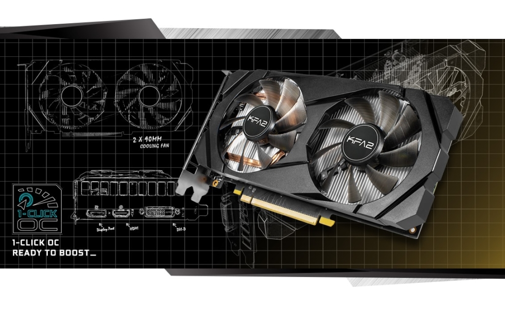 KFA2 GeForce GTX 1660 Super (1-Click OC) Overclock Promo Art