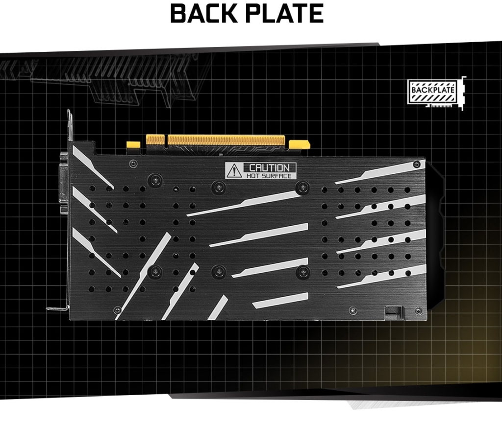 KFA2 GeForce GTX 1660 Super (1-Click OC) Backplate Promo Art
