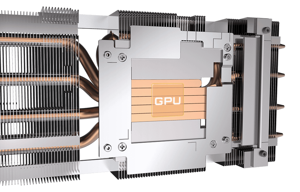 Gigabyte RTX 3070 VISION OC 8G Heat Pipes