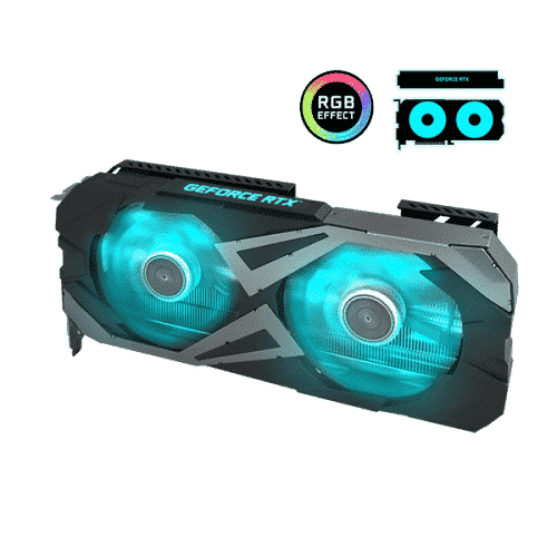 KFA2 GeForce RTX 3060 EX (1-Click OC) Angled View