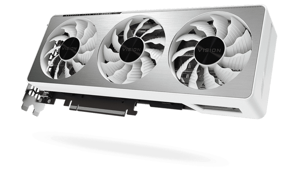 Gigabyte RTX 3070 VISION OC 8G Angled View