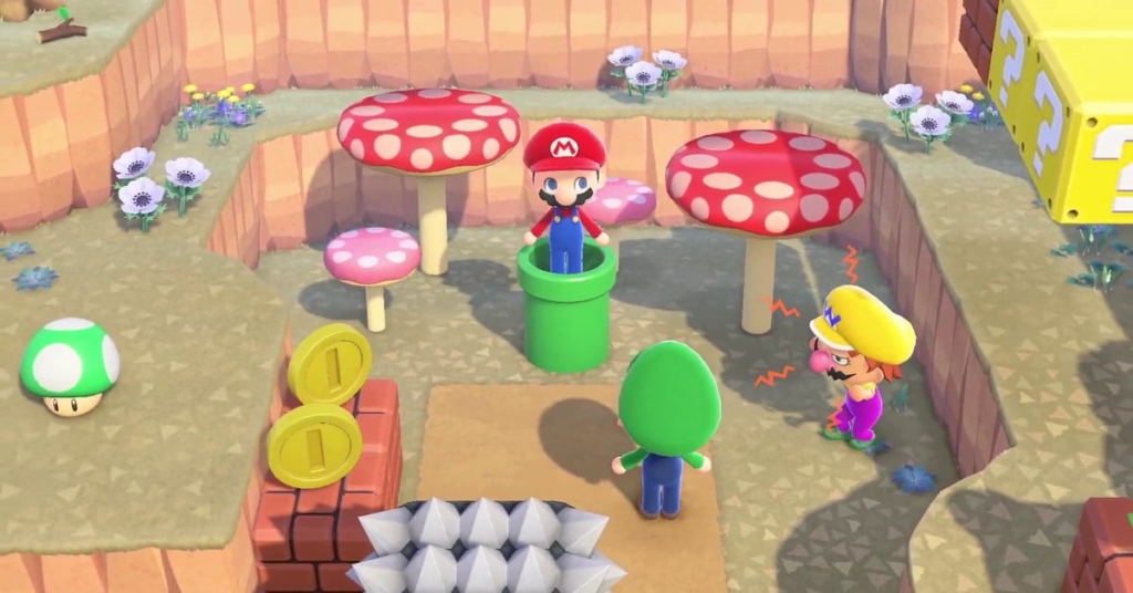 Mario Animal Crossing Screenshot