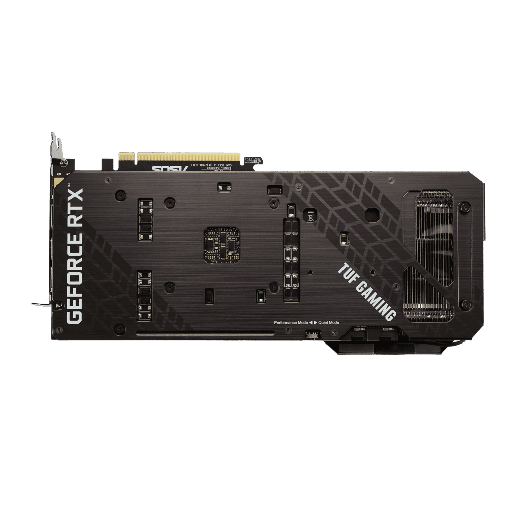ASUS TUF GAMING GeForce RTX 3070 8G OC Backplate View