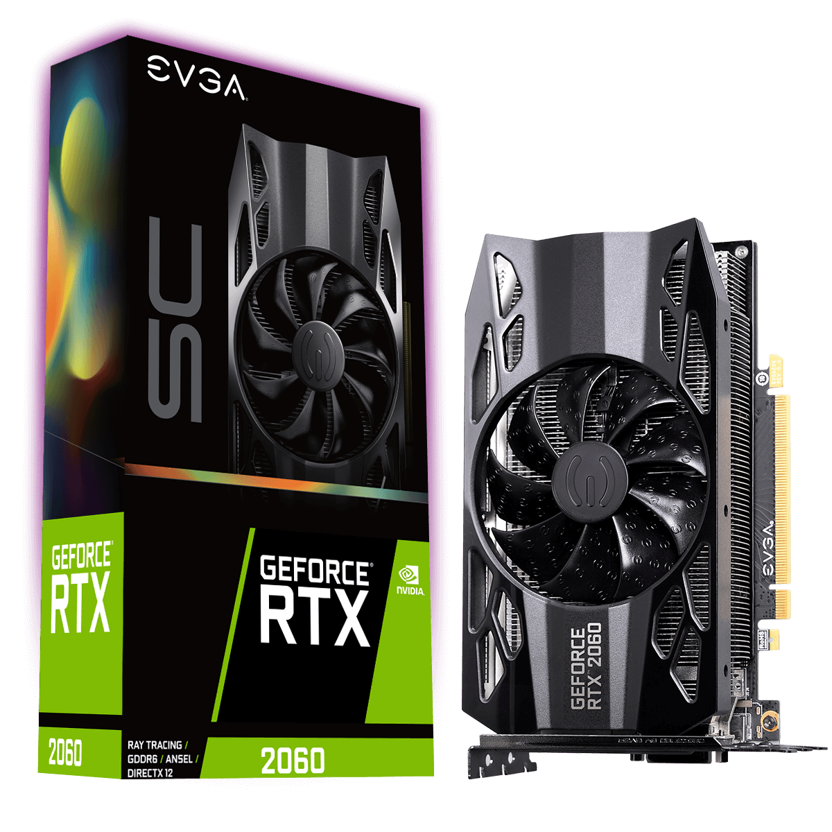 EVGA GeForce RTX 2060 SC Box View