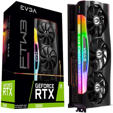 EVGA GeForce RTX 3080 FTW3 ULTRA GAMING Box View