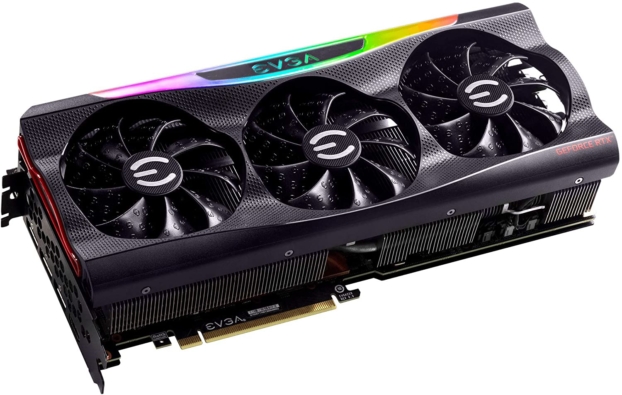 EVGA GeForce RTX 3080 FTW3 ULTRA Angled View