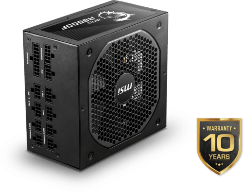 MSI MPG A850GF Warranty View