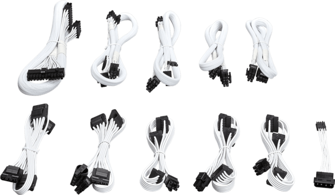 Corsair RM750x White Cables