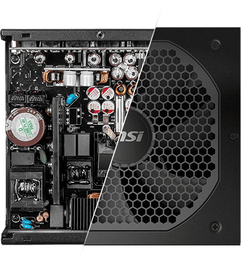 MSI MPG PSU Internal View