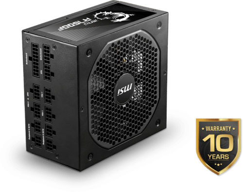 MSI MPG A750GF Angled Fan Promo View