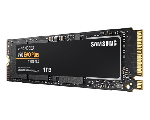 Samsung 970 EVO Plus 1TB Angled View