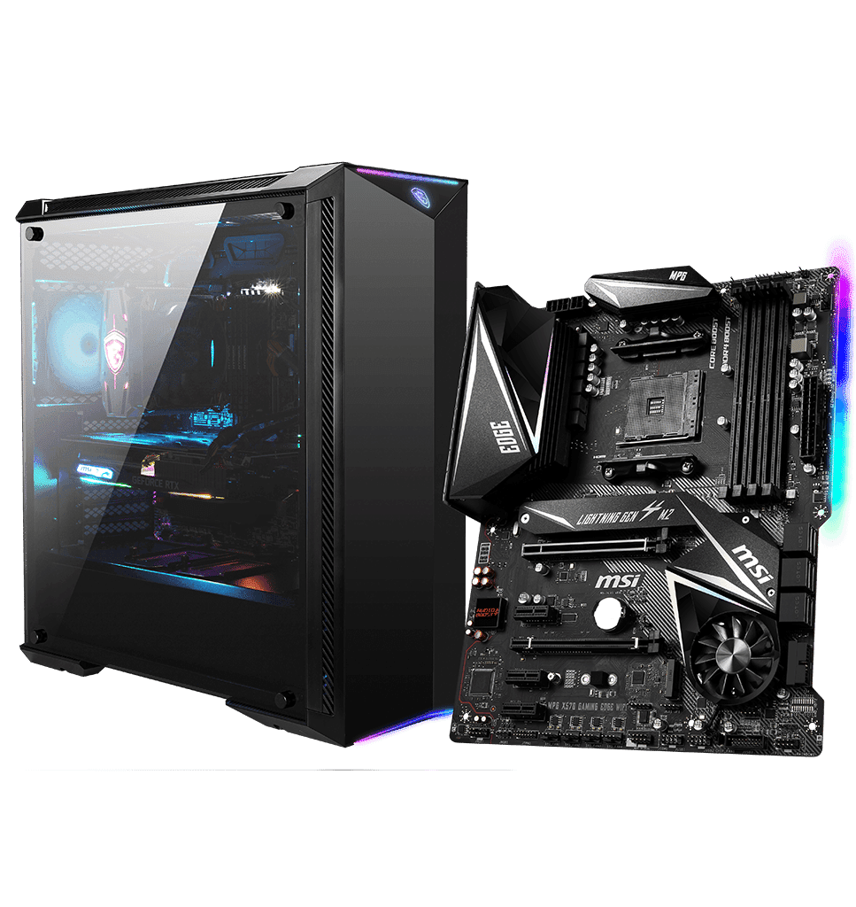 MSI MPG X570 Gaming Edge WiFi Board & Case