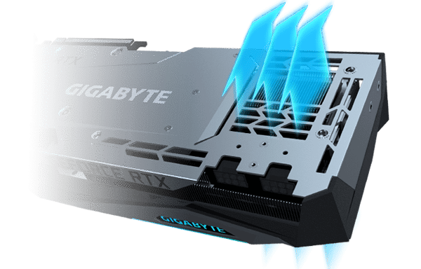 Gigabyte GeForce RTX 3090 GAMING OC Backplate Cooling Illustration
