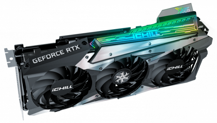 INNO3D RTX 3070Ti iCHILL X3 Angled View