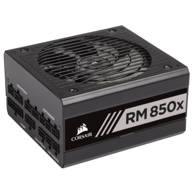 Corsair RM850x Black Side Angled View