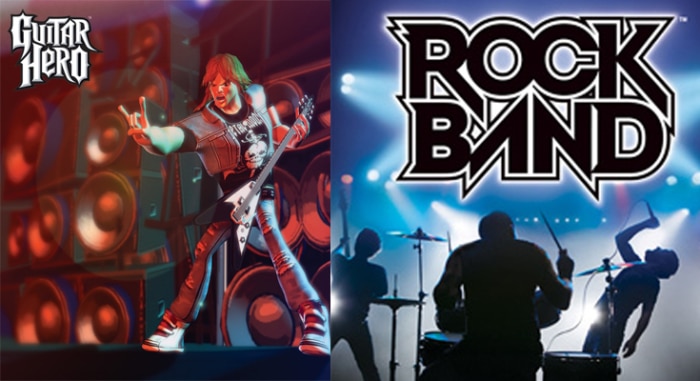 Guitar Hero vs Rock Band Poster
