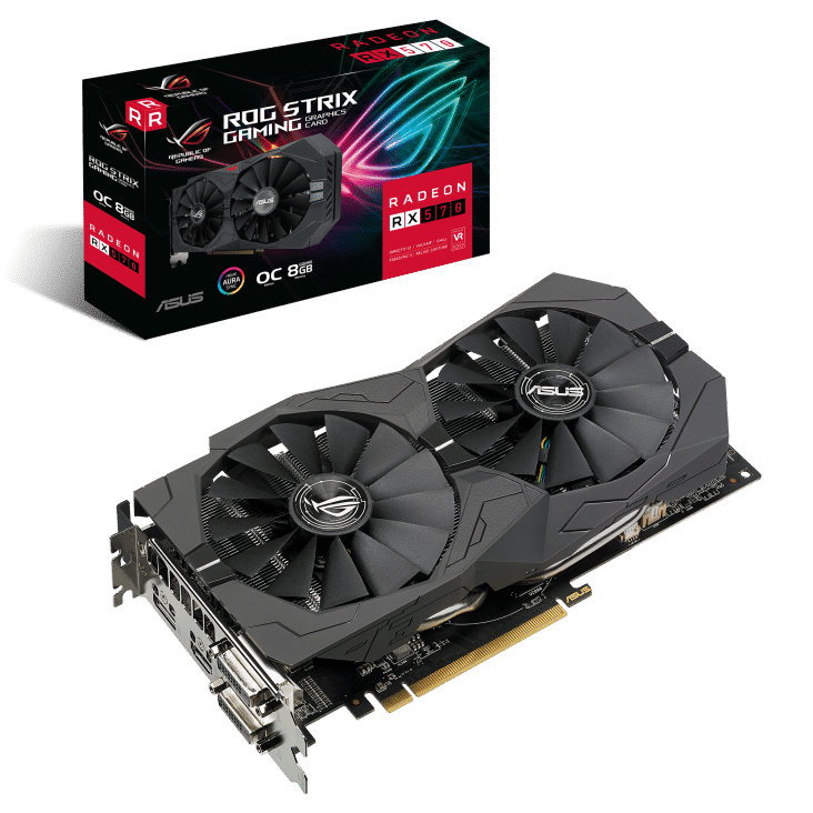 ASUS ROG Strix RX570 OC Edition 8GB Box View