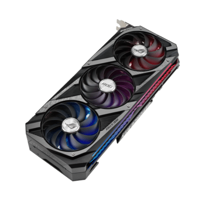 ASUS ROG Strix RTX 3080 Ti OC Flat Angled Fan View