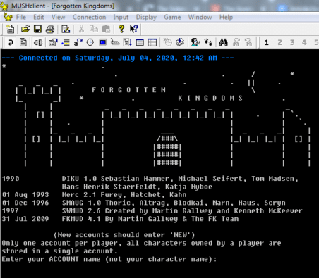MUD Screenshot 1