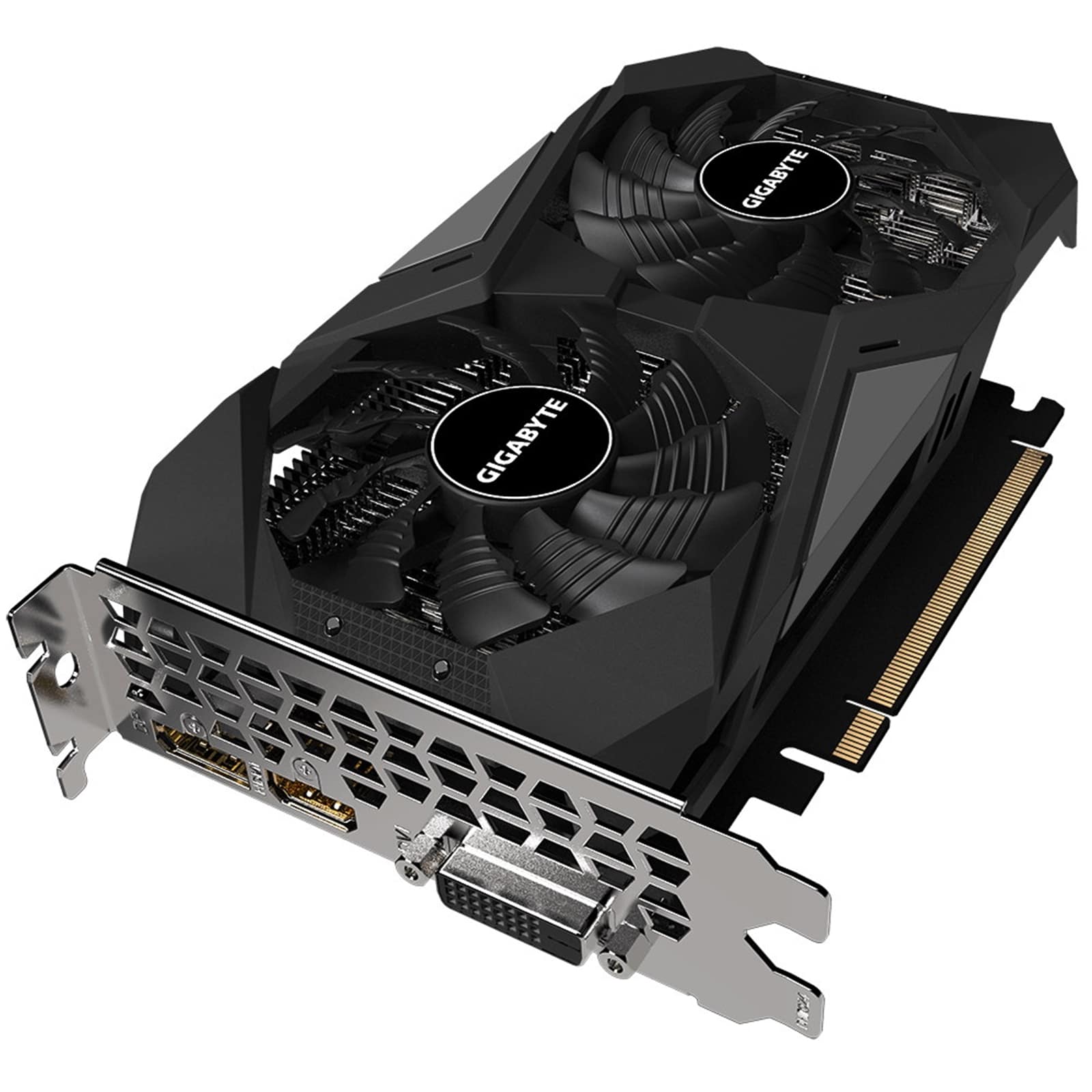 GIGABYTE GTX 1650 4GB WINDFORCE OC Angled Fan View