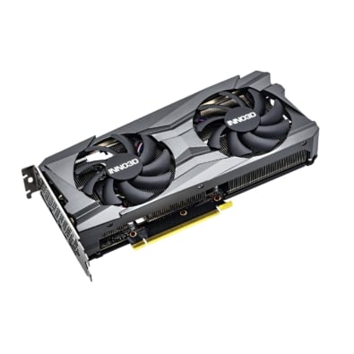 Inno3D RTX 3060 Twin X2 Angled Fan View