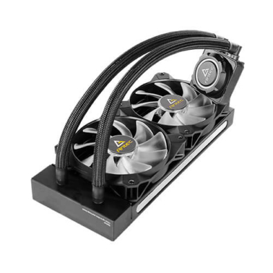 Antec K240 Kuhler H2O Angled Fan View
