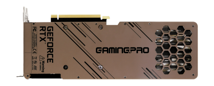Palit RTX 3080 Ti GamingPro Backplate View