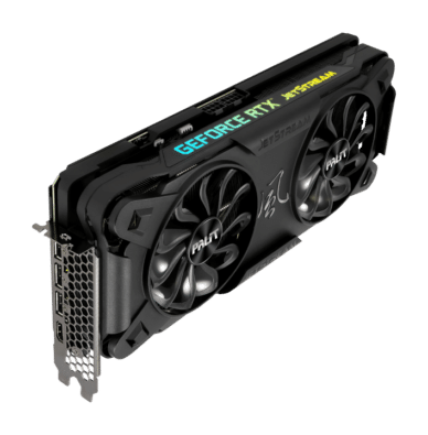 Palit RTX 3070 Jetstream V1 LHR Side RGB View
