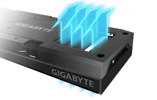 Gigabyte RX 6600 XT Eagle Screen Cooling View
