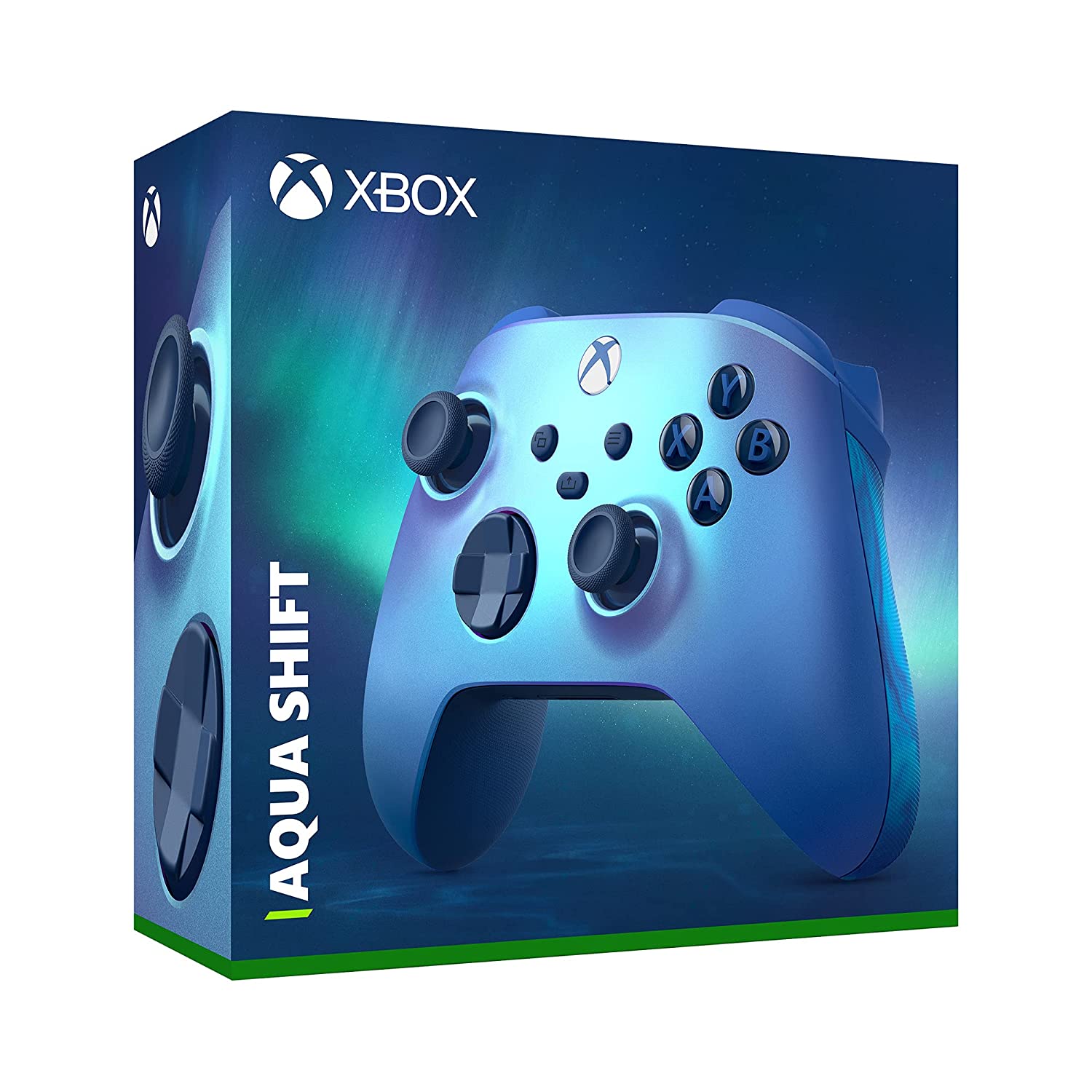 Xbox Aqua Shift Wireless Controller Box View