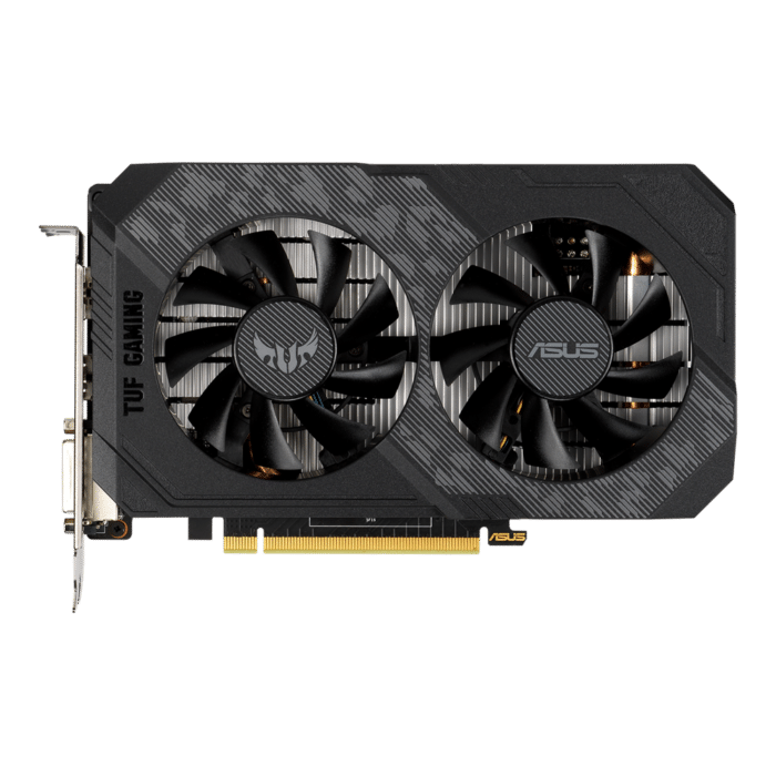 ASUS GTX 1650 OC TUF Gaming Flat Fan View