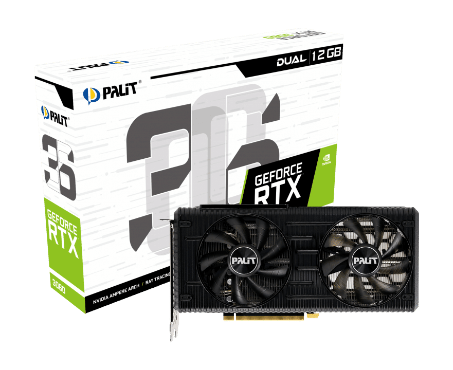 Palit RTX 3060 Dual 12G Box View