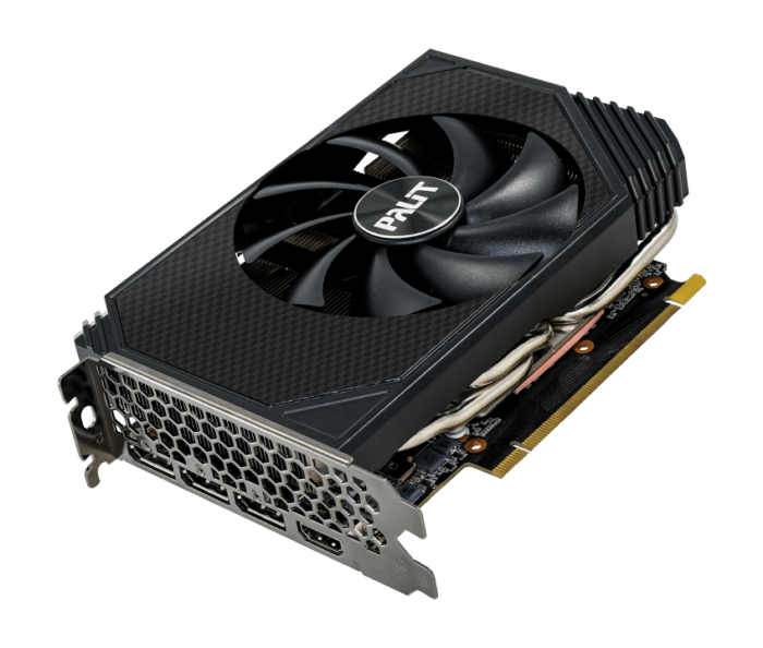 Palit RTX 3060 StormX Angled Fan View