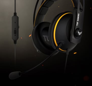 ASUS TUF Gaming H7 Core Gaming Headset Red Mic View