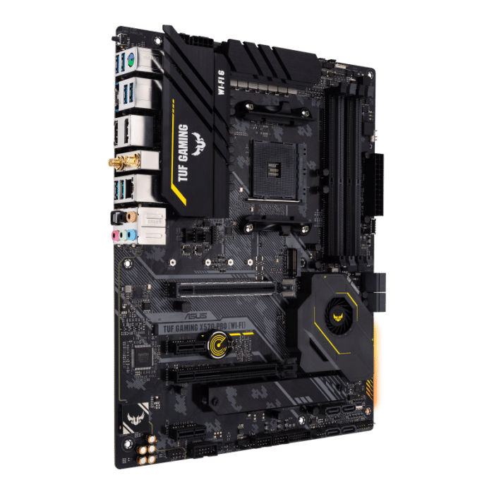 ASUS TUF Gaming X570-PRO (Wi-Fi) Angled View