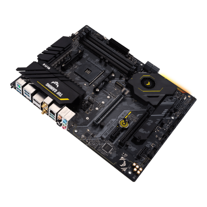 ASUS TUF Gaming X570-PRO (Wi-Fi) Angled Horizontal View