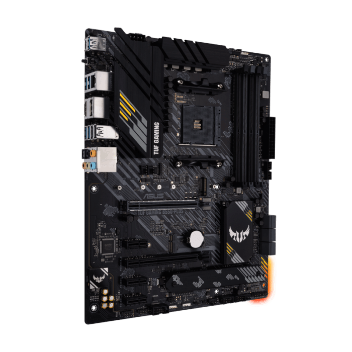 ASUS TUF Gaming B550-PLUS Angled View