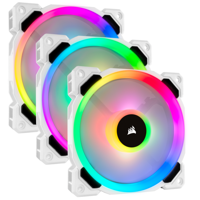 Corsair LL120 RGB LED 120mm PWM White Fans