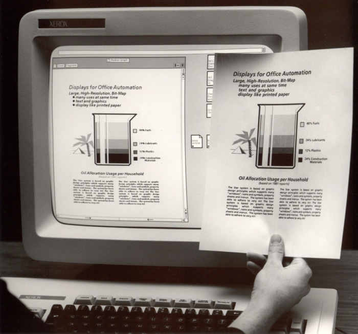 Xerox Bravo Screenshot Polaroid