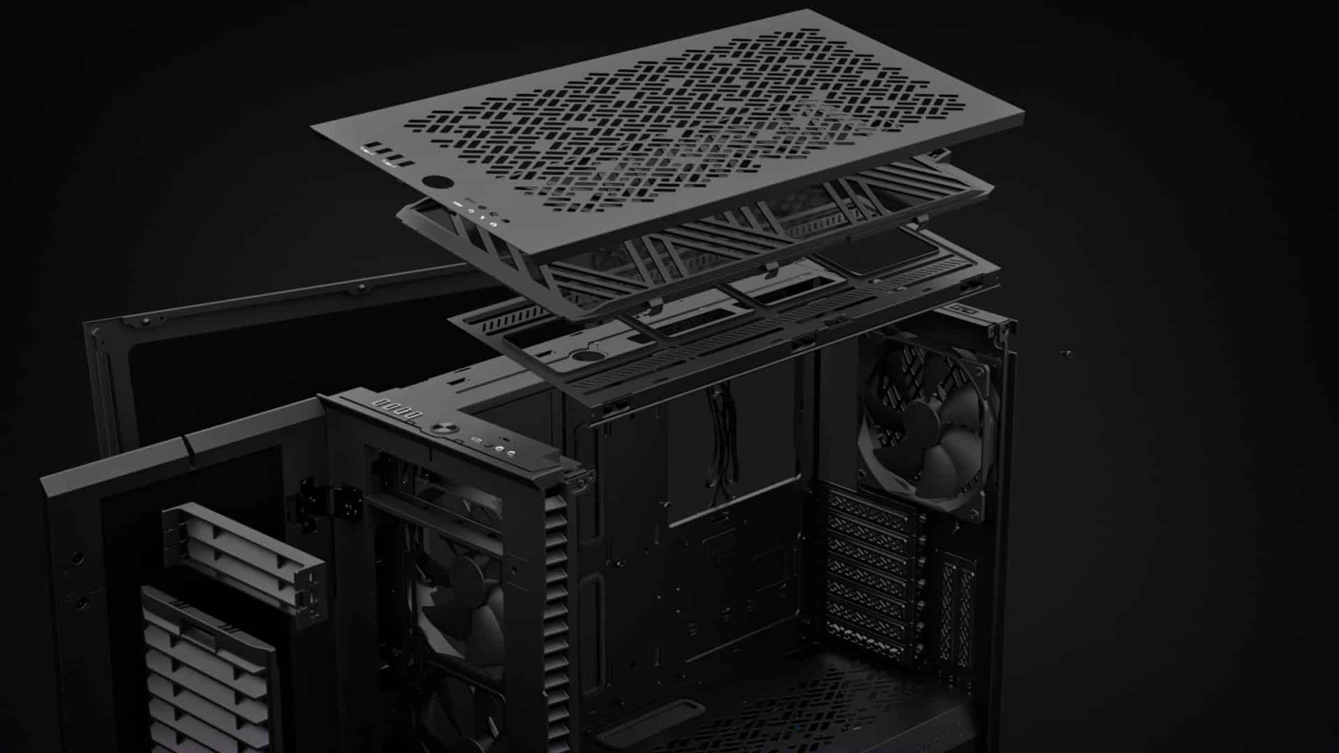 Fractal Design Define 7 Black Solid Cover View
