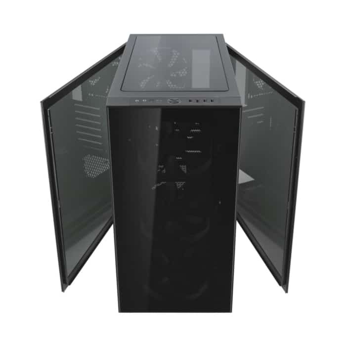 Fractal Design Define S2 Vision Blackout Angled Front View