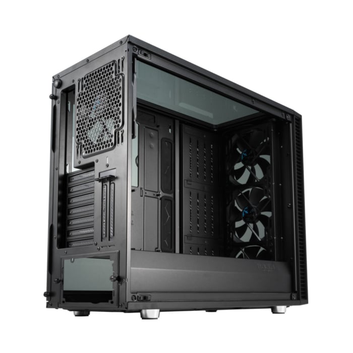 Fractal Design Define S2 Vision Blackout Side ViewFractal Design Define S2 Vision Blackout Angled Back View