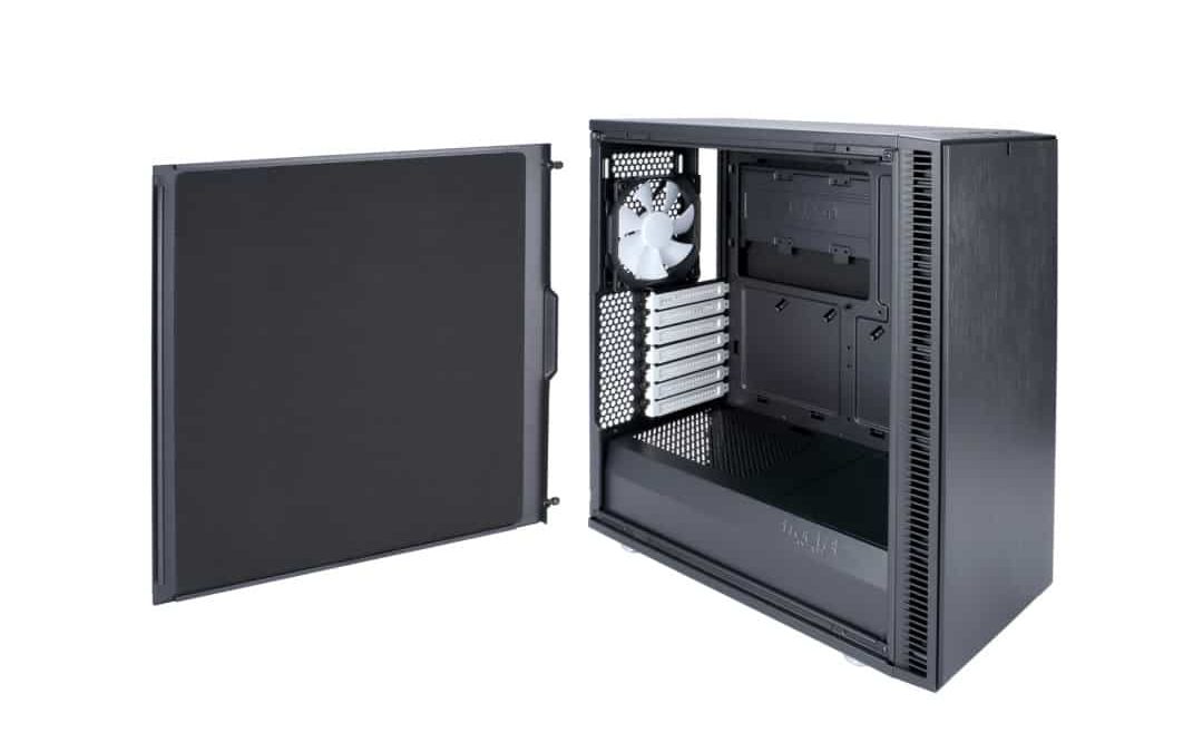 Fractal Design Define C Black Solid Opened Side View