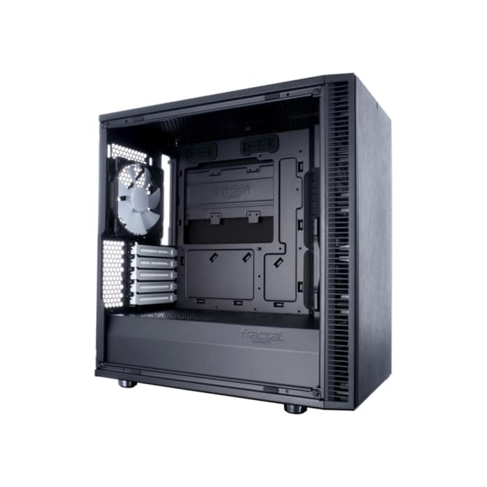 Fractal Design Define Mini C Black Solid Angled Side View