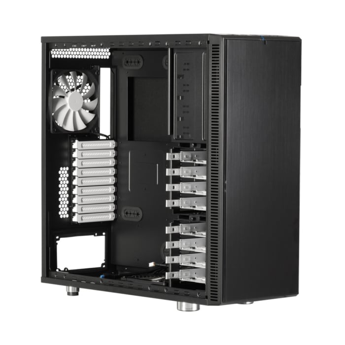 Fractal Design Define XL R2 Black Pearl Angled Side View