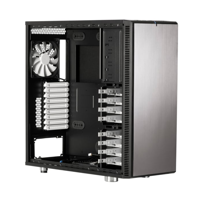 Fractal Design Define XL R2 Titanium Grey Angled Side View