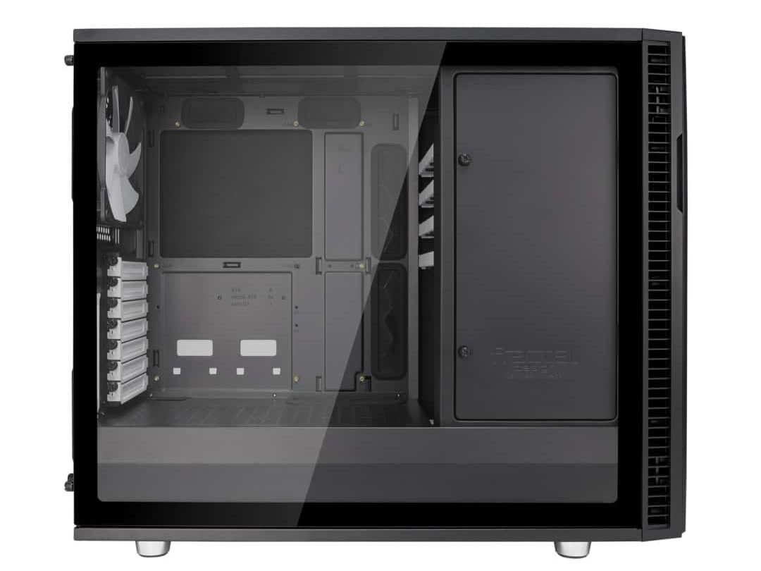 Fractal Design Define R6 Black TG Side TG View