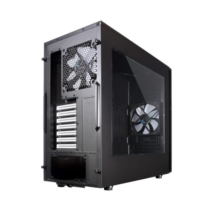 Fractal Design Define S Black Window Angled Back View