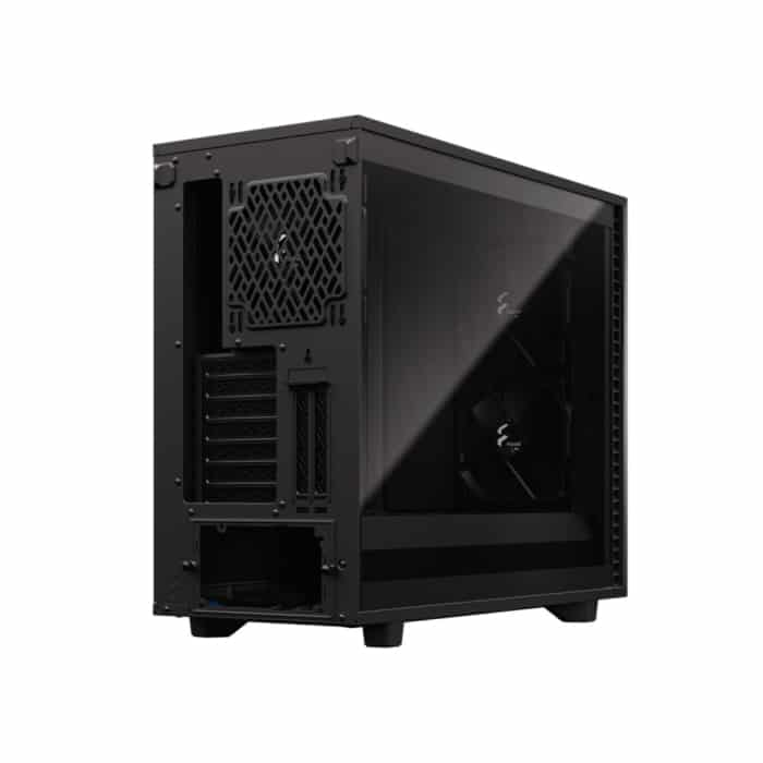 Fractal Design Define 7 Light TG Grey Angled Back View